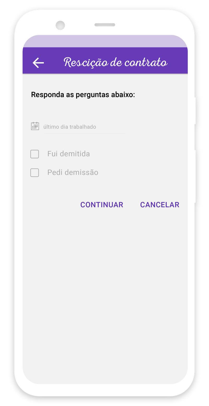 Rescisão de contrato (demitida ou pediu demissão?)